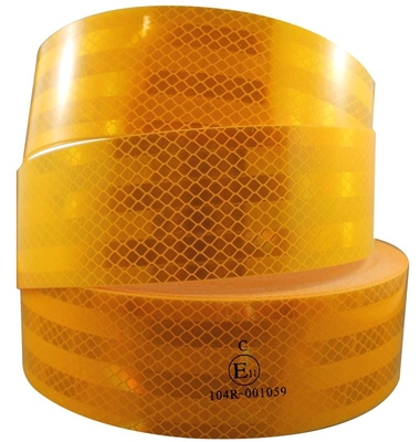 Good Quality ECE 104R Diamond Grade Yellow Retro Reflective Tape For Truck