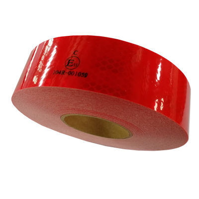 Autocollants adhésifs d'avertissement en PET, étiquette adhésive personnalisée, imprimable, haute intensité, diamant prismatique, visibilité Dot-C2, étanche, bande réfléchissante