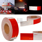 Bande réfléchie de visibilité élevée rouge blanche prismatique auto-adhésive pour le camion