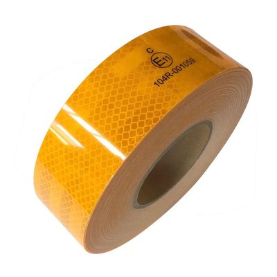 ECE 104R Diamond Grade Yellow Self Adhes Radium Cinta Retro Reflective Tape For Truck