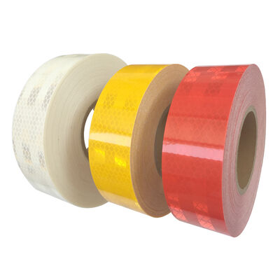 Showway Ruban de sécurité prismatique rond réfléchissant haute intensité vert/jaune pour véhicule et camion, 45,7 m, diamant rétro
