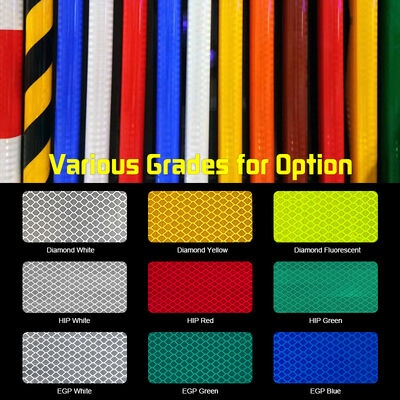 ASTM D4956 Type III High Intensity Glass Beads Reflective Film Foil For Road Traffic Sign