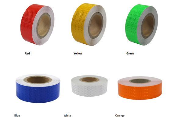 Road Traffic Warning Safety High Brightness Reflective Film PVC Honeycomb Crystal Color Grid Reflective Tape Roll for Car Body