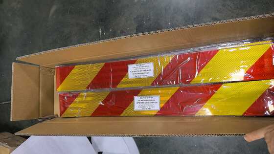 Vehicle Safety Sticker Reflective Rear Marking Plate Truck Class 1 Sticker Reflective Tape