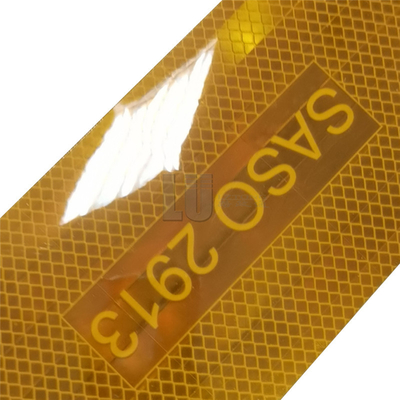 Largeur réfléchie jaune des autocollants 4inch de SASO 2913 imperméables