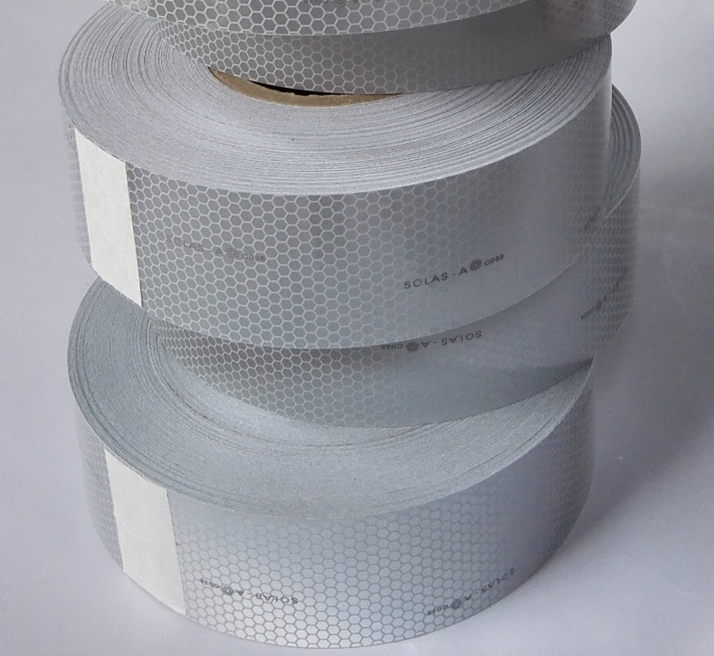 Marine Solas Reflective Tape pour l'inscription de sécurité avec l'excellent blanc de résistance aux intempéries (argent)