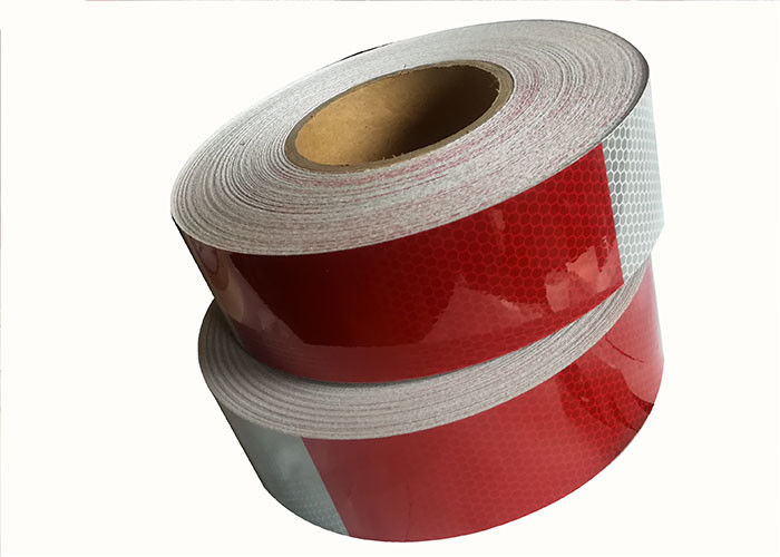 Placement réfléchi blanc rouge de bande d'évidence de pouce 6 Inch*6 pour l'usage de véhicules