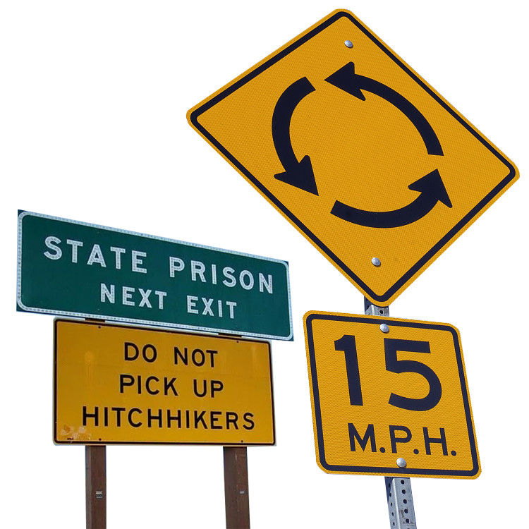 Indicateur de limite de vitesse en aluminium, panneau de signalisation réfléchissant, indicateur de ralentissement pour la sécurité routière