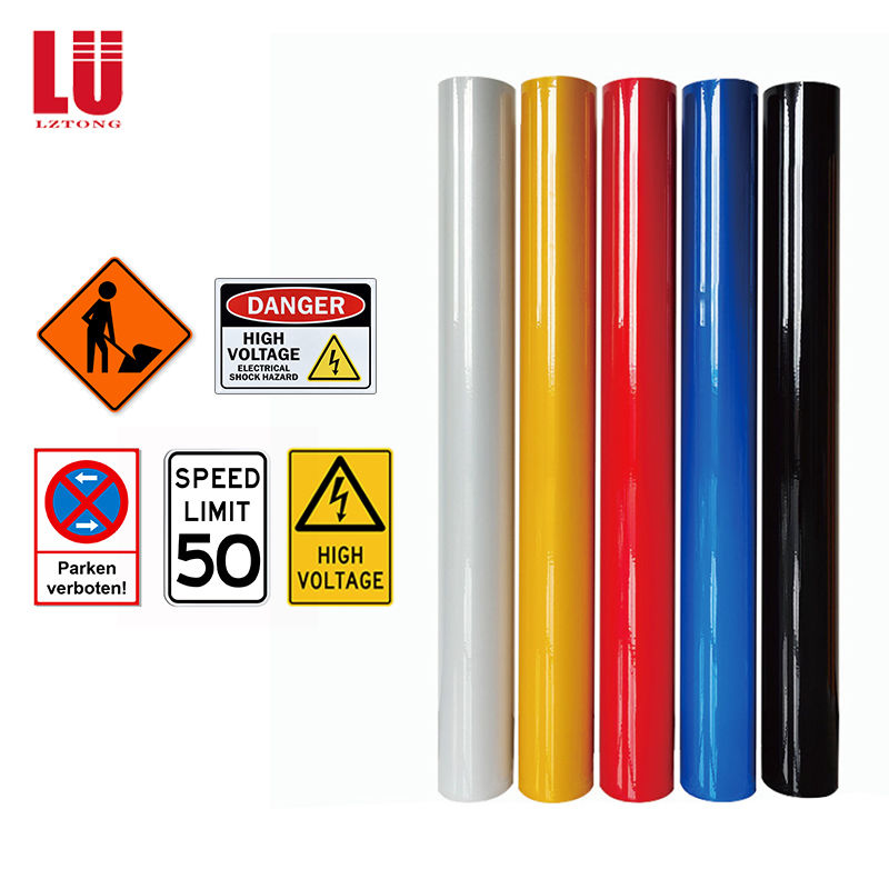 Autocollant réfléchissant de Type I, matériau acrylique imprimable, feuille réfléchissante, Film réfléchissant pour panneau d'avertissement, vente en gros en usine
