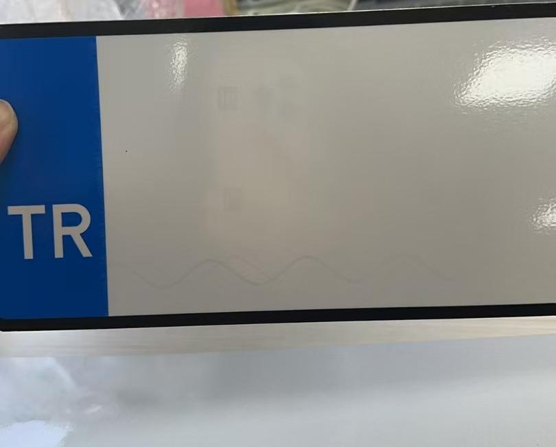 Panneau d'accessoires métalliques pour voiture, plaque d'immatriculation à Film réfléchissant en aluminium personnalisé de haute qualité