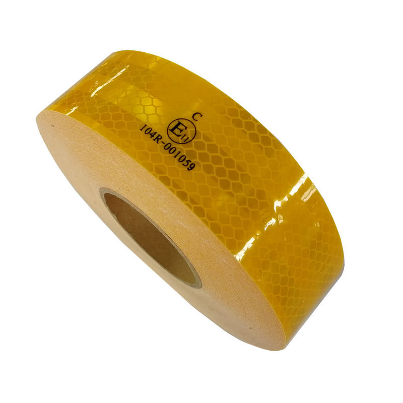 50 mm*45.72m Taille ruban adhésif réfléchissant jaune 3 - 5 ans Durable