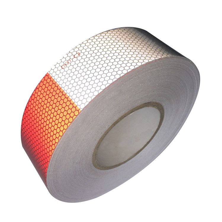 Pouce argenté rouge X de Dot Reflective Tape Placement 6 de nid d'abeilles 6 pouces pour la voiture de camion