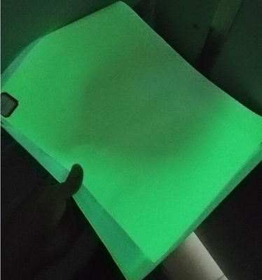 Adhésif de nuit Film lumineux en papier vinyle photoluminescent Ruloir fluorescent Lumière verte pour les panneaux de sortie d'urgence Brille dans le noir