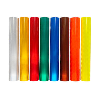 Sécurité routière à haute visibilité Vinyle prismatique EGP Feuille de latex jaune Ruloir de vinyle réfléchissant
