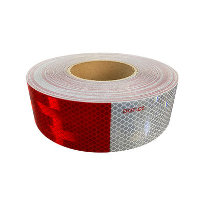 Déchirer et imprimer en aluminium plaqué Prisme DOT autocollant pour camion, remorque
