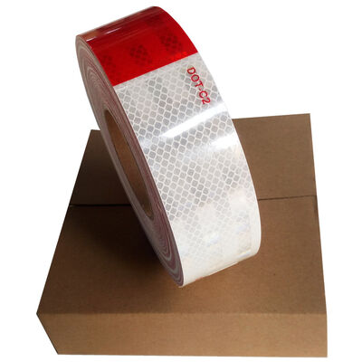 Bande réfléchissante étanche DOT-C2, ruban adhésif rouge et blanc pour remorque, extérieur, voitures, camions