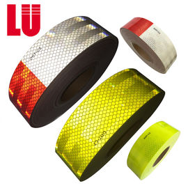 Self Adhesive Diamond Grade Fluorescent Yellow Car Reflector Sticker 2